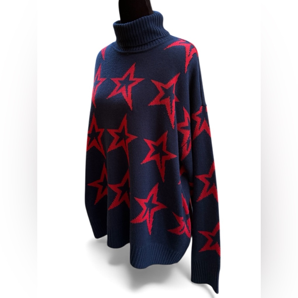 NWT Antonio Melani Active Star Wool Turtleneck Sweater - Picture 4 of 9